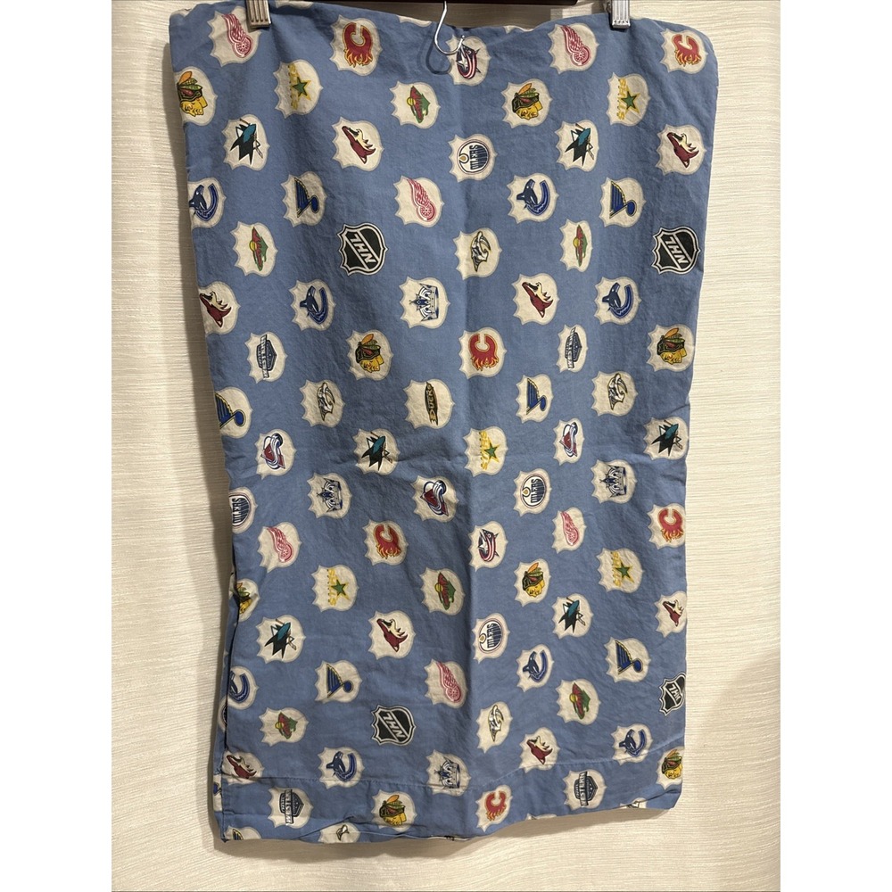 Pottery Barn Teen NHL Hockey Western Conference Logo Blue Pillow Case